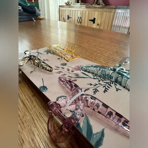 Hair Clips (4) Jewel tone hair accessories NWT